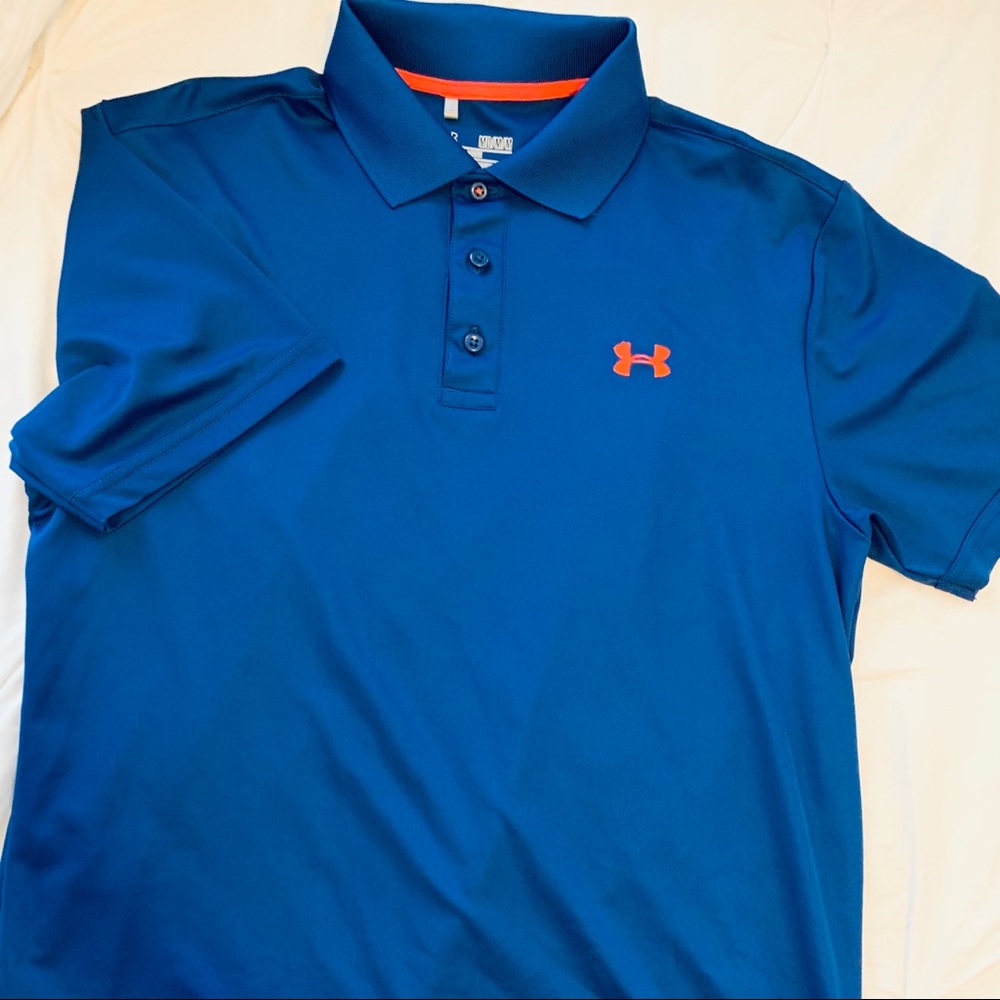 Under Armour Navy Polo Size Medium